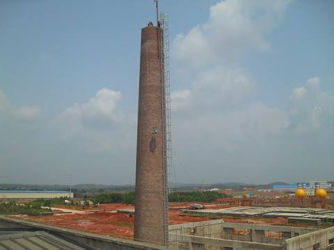 贵州40米砖烟囱新建